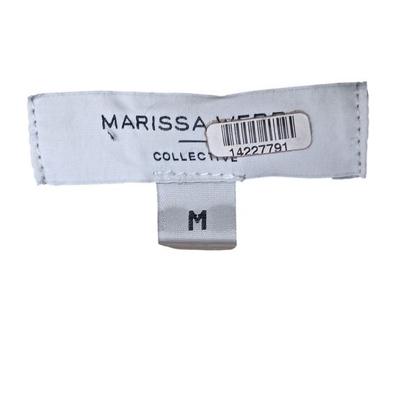 Marissa Webb Collective Women’s Sweater M Olive Green Chevron Stripe Crewneck Pu - Picture 10 of 12